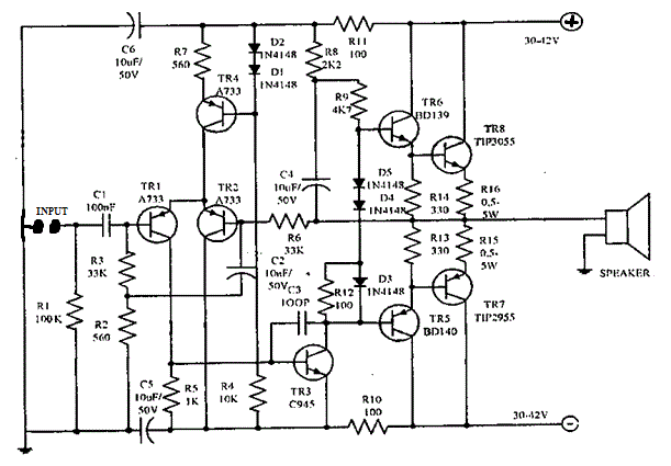 MODULASI PEMANCAR 80 M BAND TRANSISTOR | Agustomank Blog 1000w audio amplifier circuit diagrams 